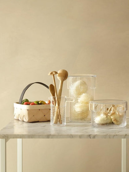 LSA Wicker Container & Lid Clear