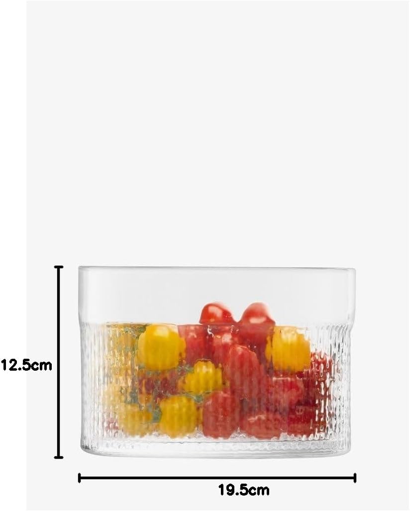 LSA Wicker Container & Lid Clear