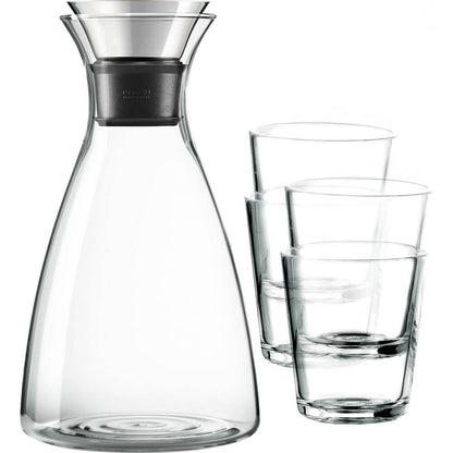 Carafe 1.0L with - 4 pcs Glasses