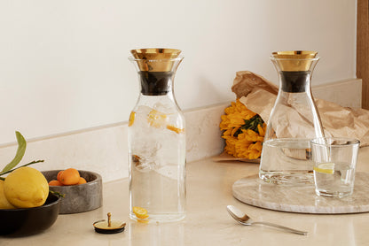 Fridge Carafe 1.0L - Fliptop Lid Brass - Eva Solo