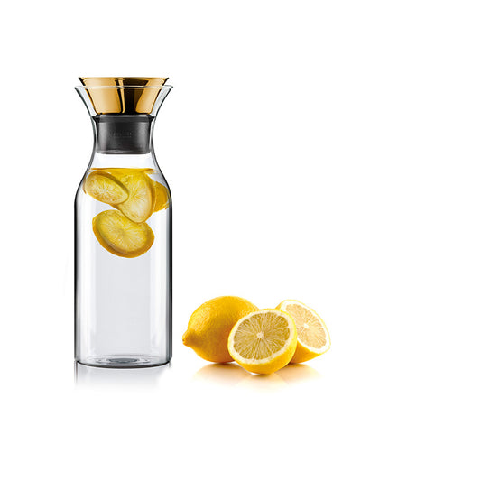 Fridge Carafe 1.0L - Fliptop Lid Brass - Eva Solo