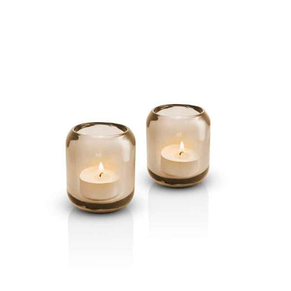 2 Acorn Tealight Holder Hazel Brown - Eva Solo