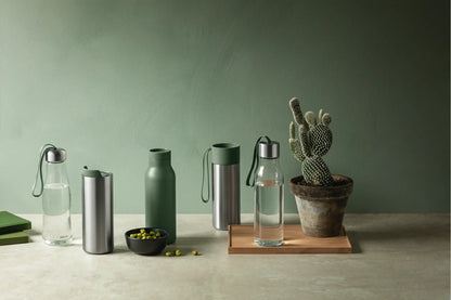 Glass drinking bottle - 0.5 liters - Cactus green