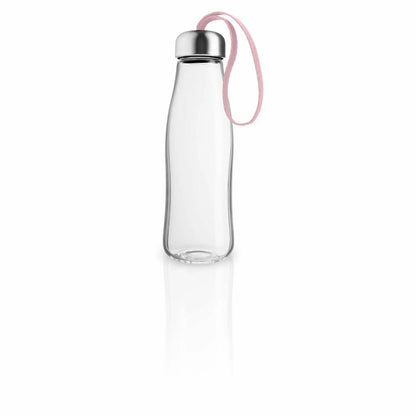 Glass drinking bottle - 0.5 liters - Rose quartz