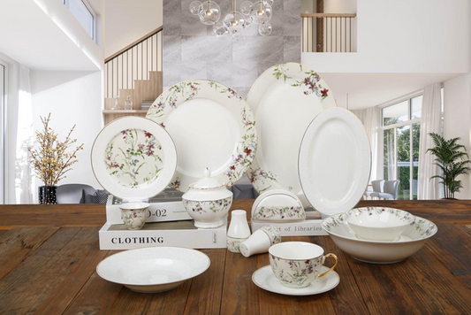 65PCS-DS-25G006 65pcs ROUND Dinner Set