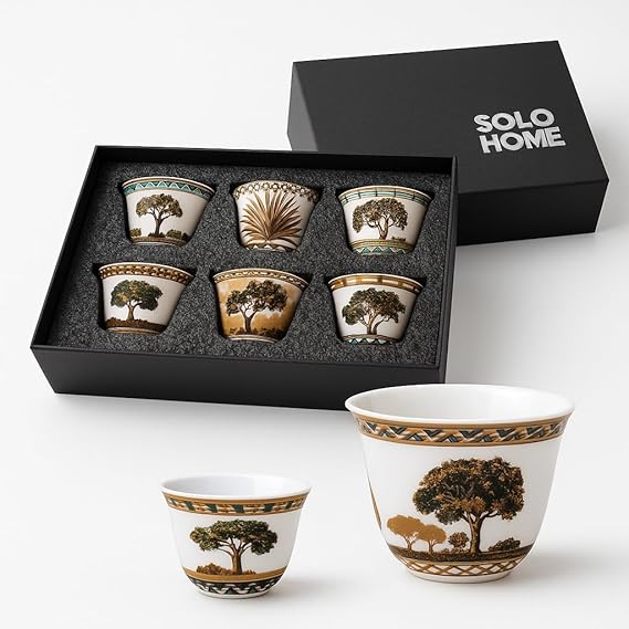 Ghawa Cups Set of 6 Pcs - Ghaf Tree