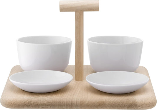 Dine Quad Set & Oak Base L26cm W26cm