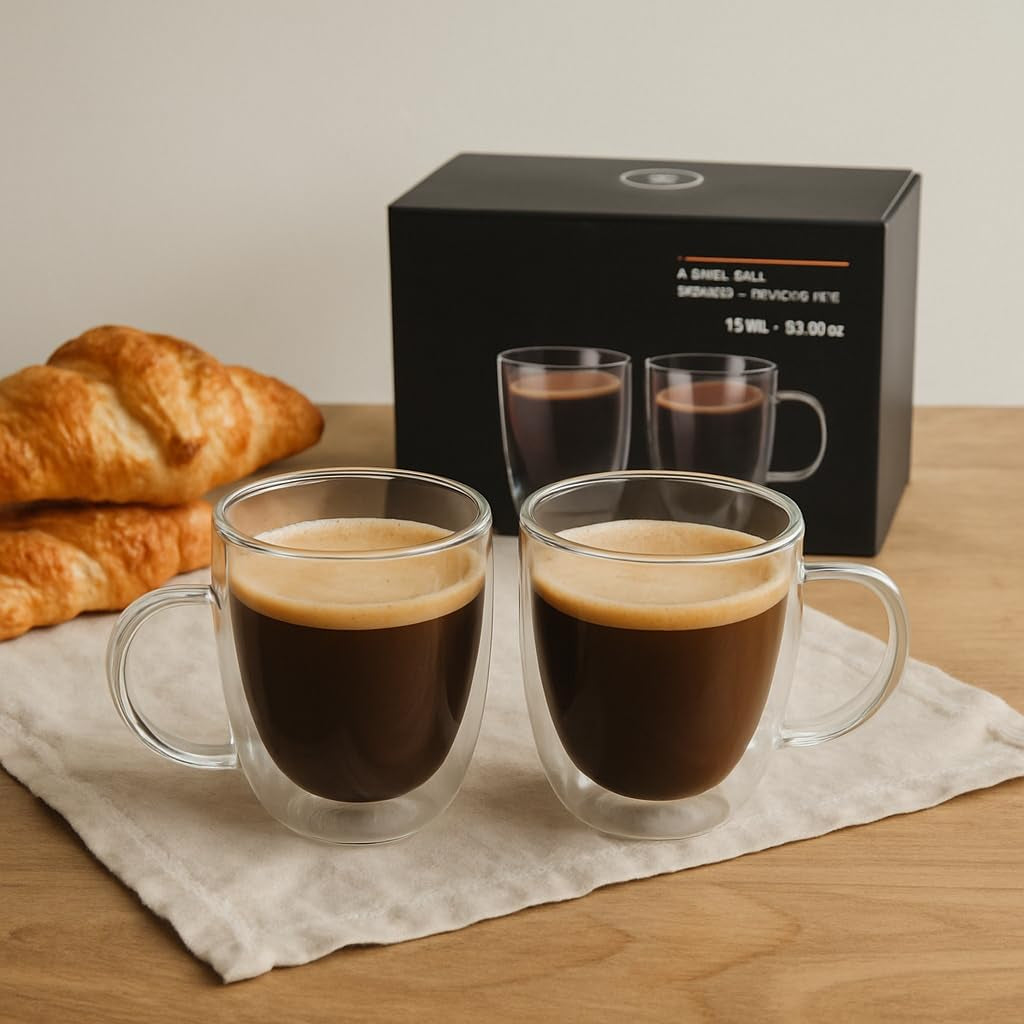 Double Wall Cappuccino Glass Set of 2