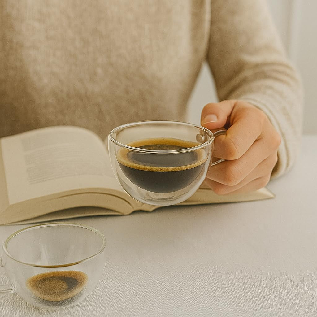 Double Wall Glass without saucer, 120ml, 2 pcs/set