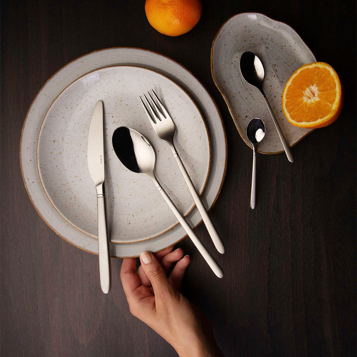 Cutlery Set - Porto PVD Grey 24pcs