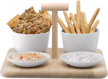 Dine Quad Set & Oak Base L26cm W26cm