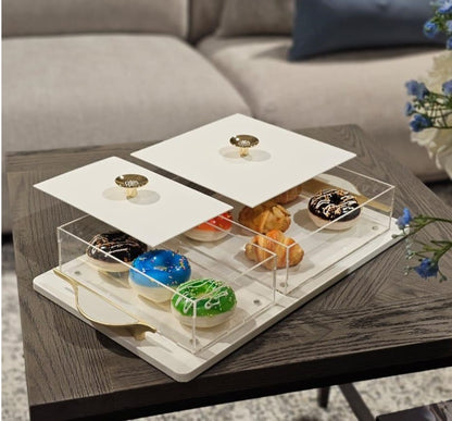 Dates & Sweets Serving Stand - White