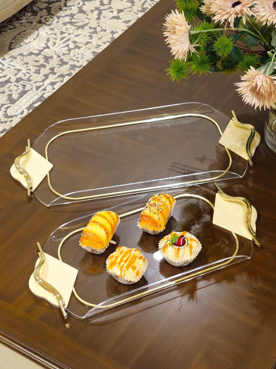 SQ BK Set of Acrylic Serving Box, Incense Burner, Tray and Tissue Box - BEIGE (TU-SQ | BR-SQ | BX- SQ | TR-M-SQ | TR-L-SQ)