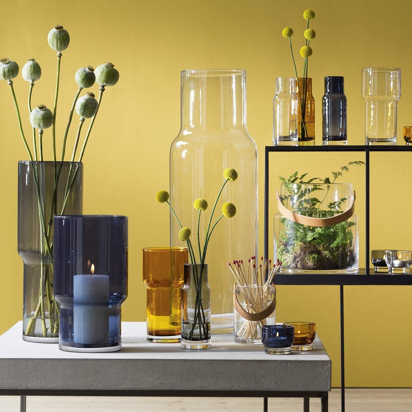 Utility Tealight Holder Set of 2 - Amber