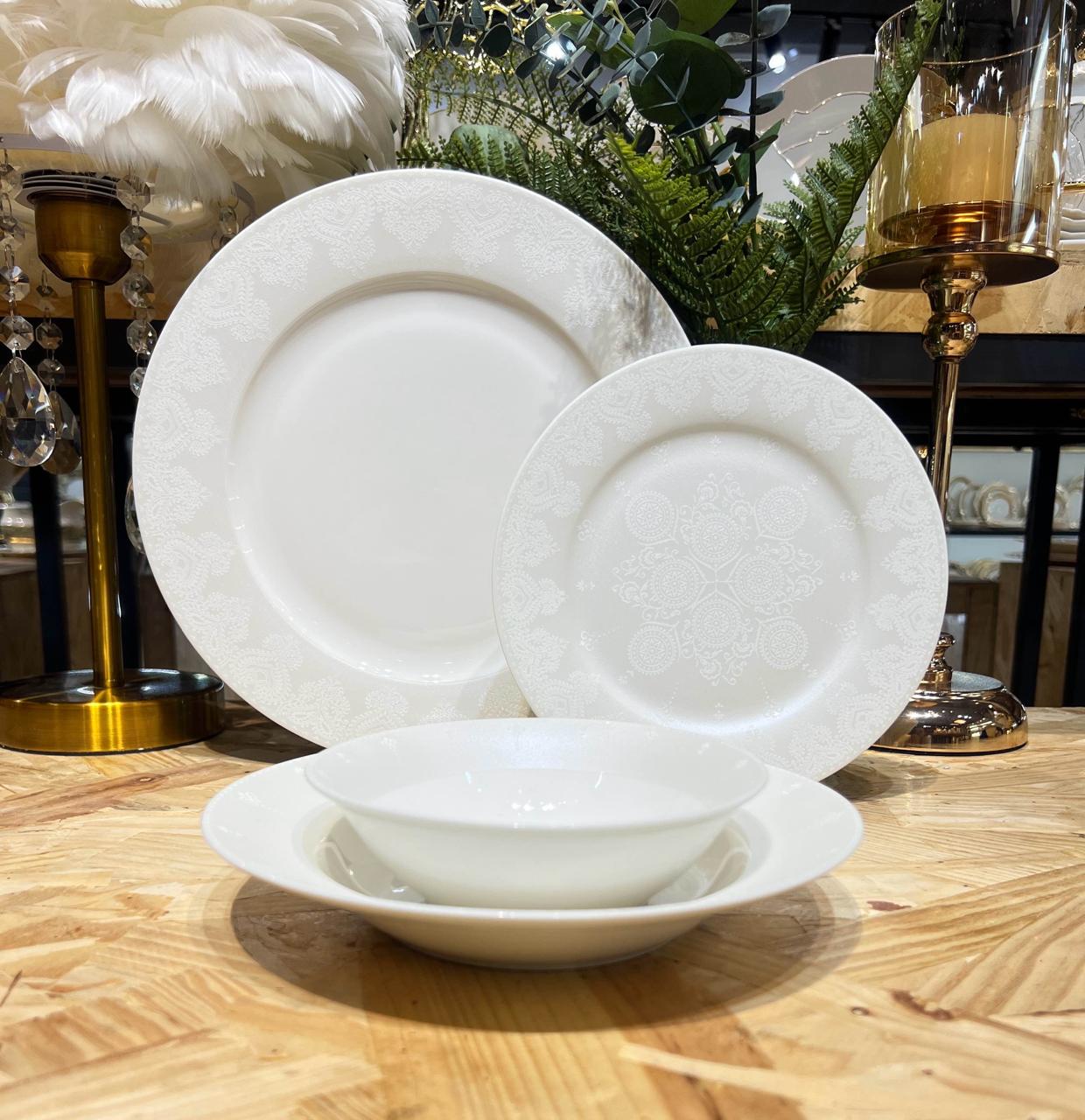 NBC Round Dinner Set of 24 Pcs - Royal Pattern