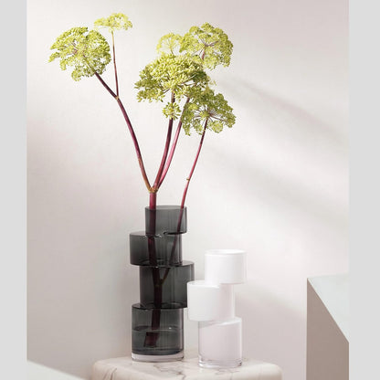 Tier Vase H35cm Clear