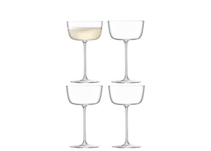 Borough Cocktail Saucer 240ml Clear x 4