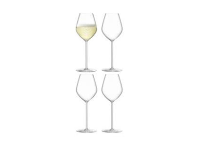 Borough Champagne Tulip Glass 285ml Clear x 4