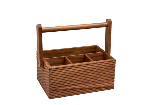 Acacia Wood Utensils Box