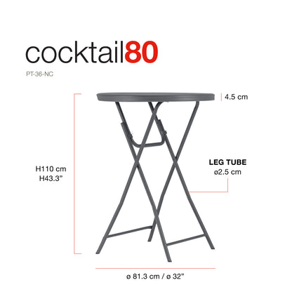 New Zown Cocktail80 Folding Table