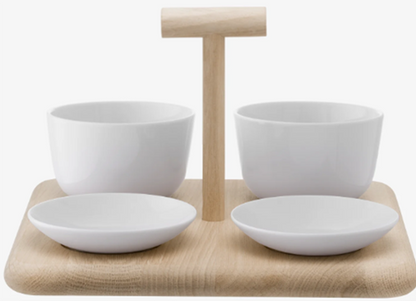 Dine Quad Set & Oak Base L26cm W26cm