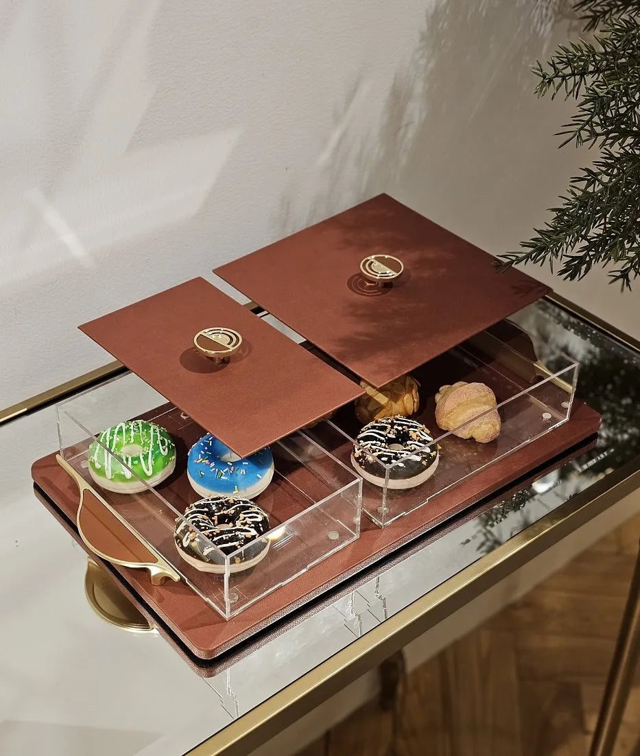 Dates & Sweets Serving Stand - Brown