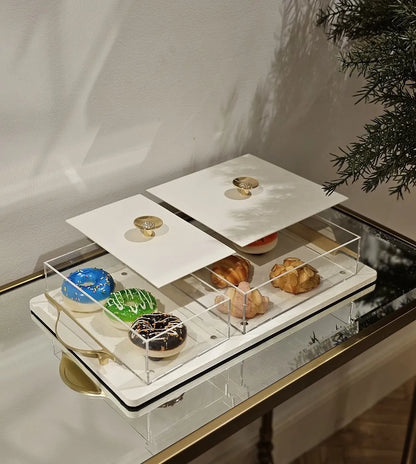 Dates & Sweets Serving Stand - White