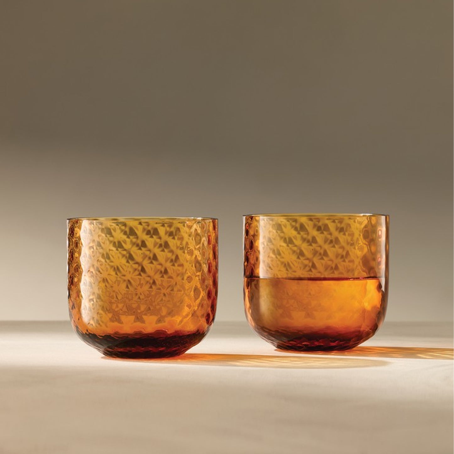 Dapple Tumbler 300ml Water Sun Amber x 2