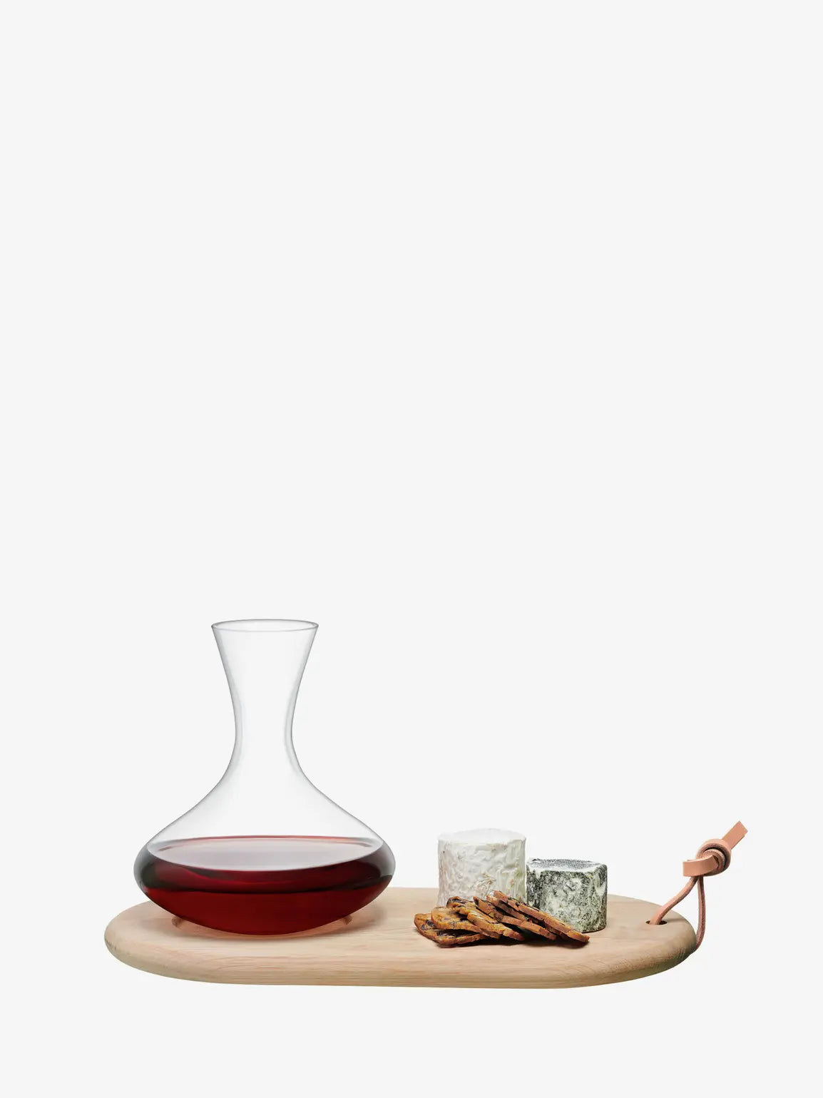 Wine Carafe 1.4l & Oak Cheese Board set