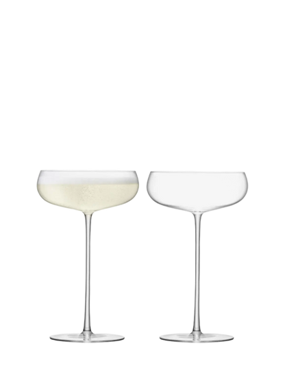 Wine Culture Wine Champagne Saucer 320ml Clear x 2