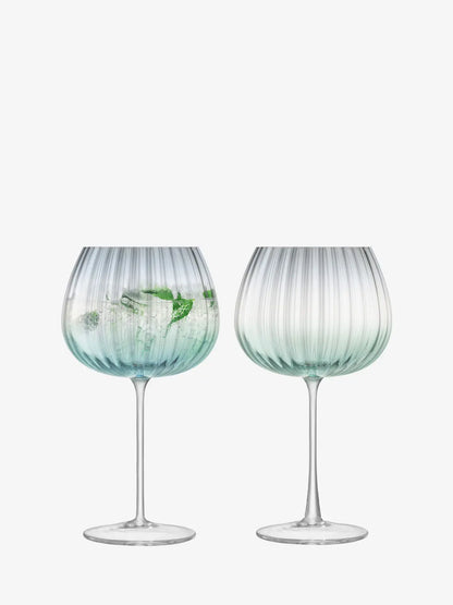 Dusk Balloon Goblet 650ml Green/Grey x 2