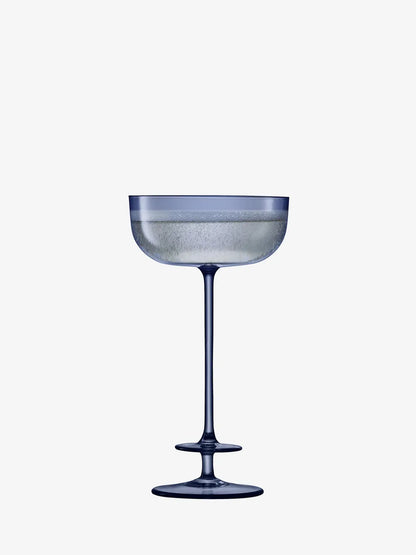 Champagne Theatre Champagne Saucer 210ml Tier/Midnight Blue x 2