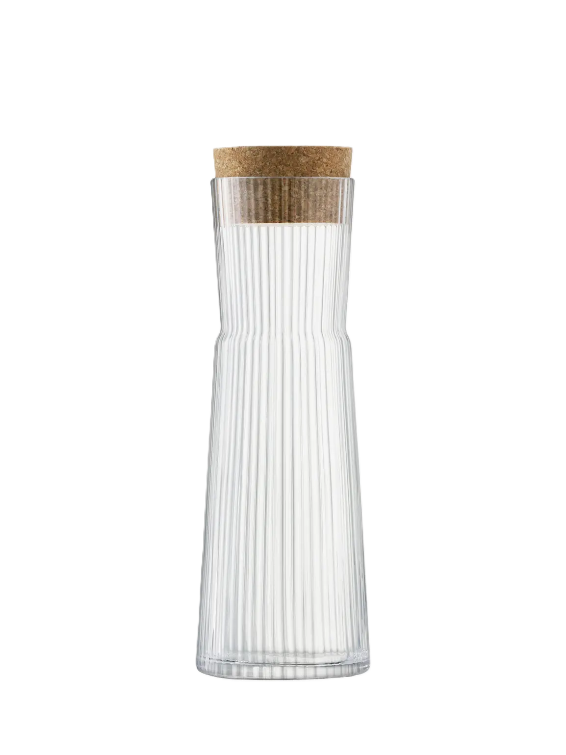 Gio Line Carafe & Cork Stopper 1.35L Clear