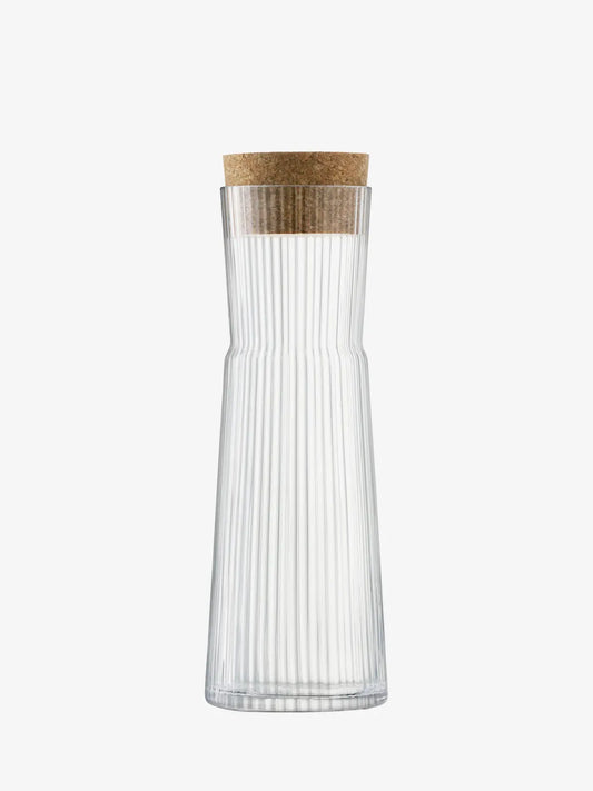 Gio Line Carafe & Cork Stopper 1.35L Clear