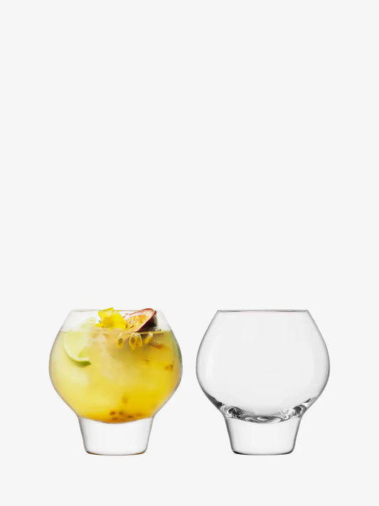 Rum Balloon Tumbler 380ml Clear x 2