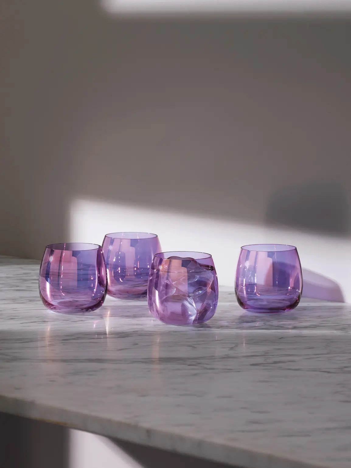 Aurora Stemless Glass 370ml Polar Violet x 4