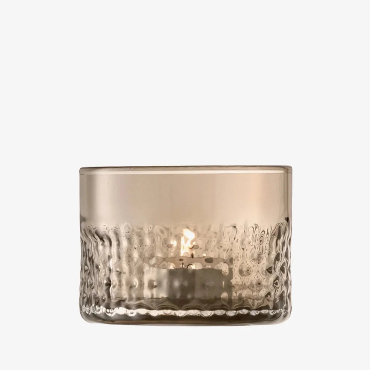 Wicker Tealight Holder taupe