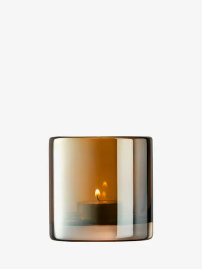 Light Colour Tealight Holder Amber