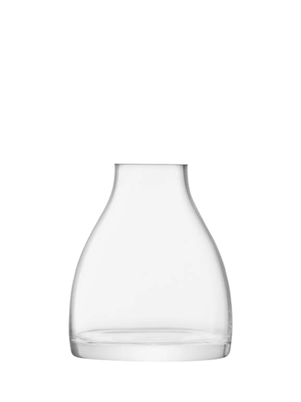 Flower Kiln Vase H16cm Clear