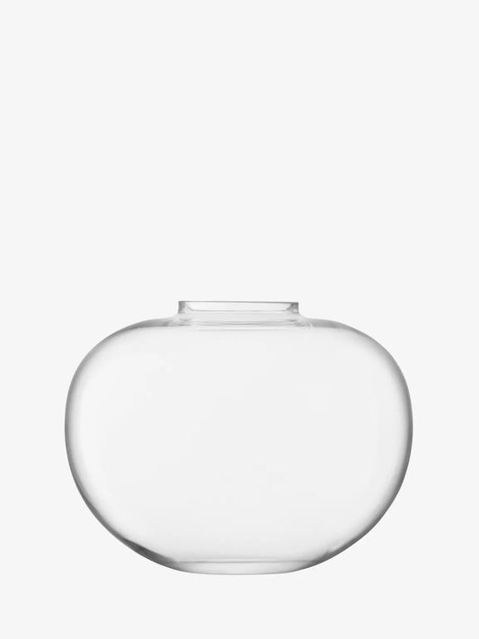 Flower Curved Bouquet Vase H15cm Clear