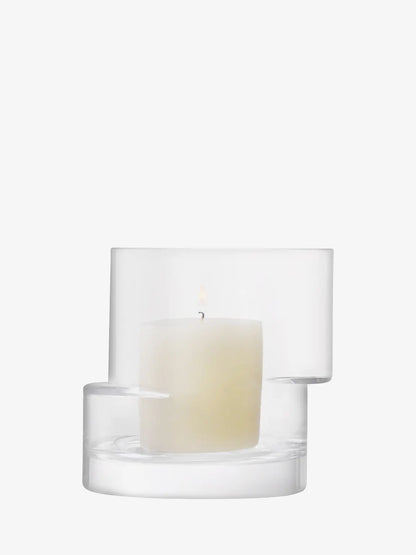 Tier Lantern/Vase H13.5cm Clear