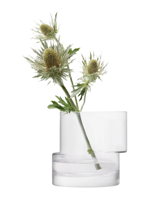 Tier Lantern/Vase H13.5cm Clear