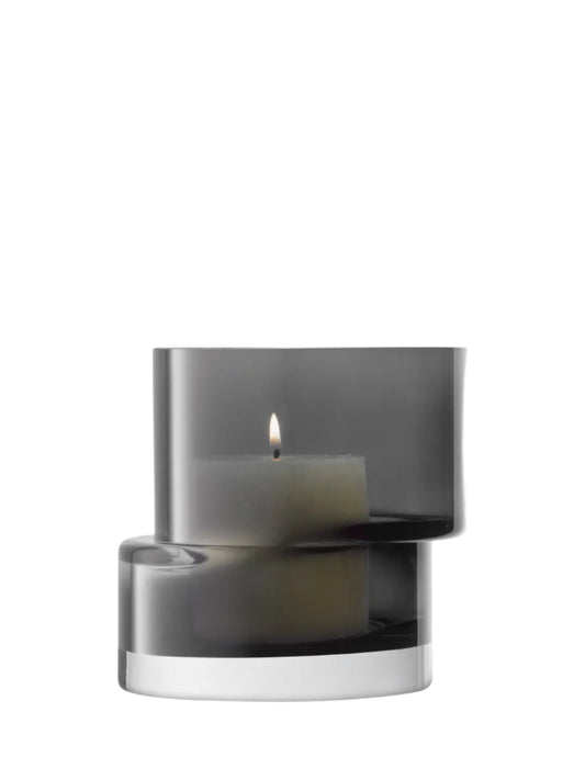 Tier Lantern/Vase H13.5cm Slate Grey