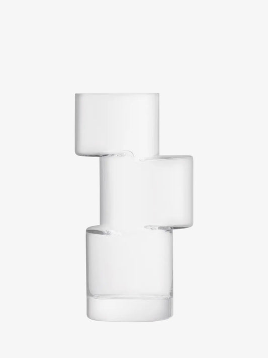 Tier Vase H26cm Clear