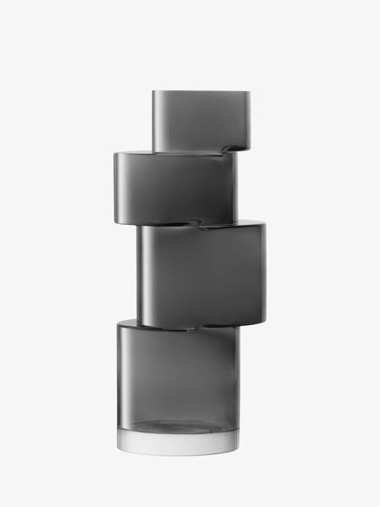 Tier Vase H35cm Slate Grey