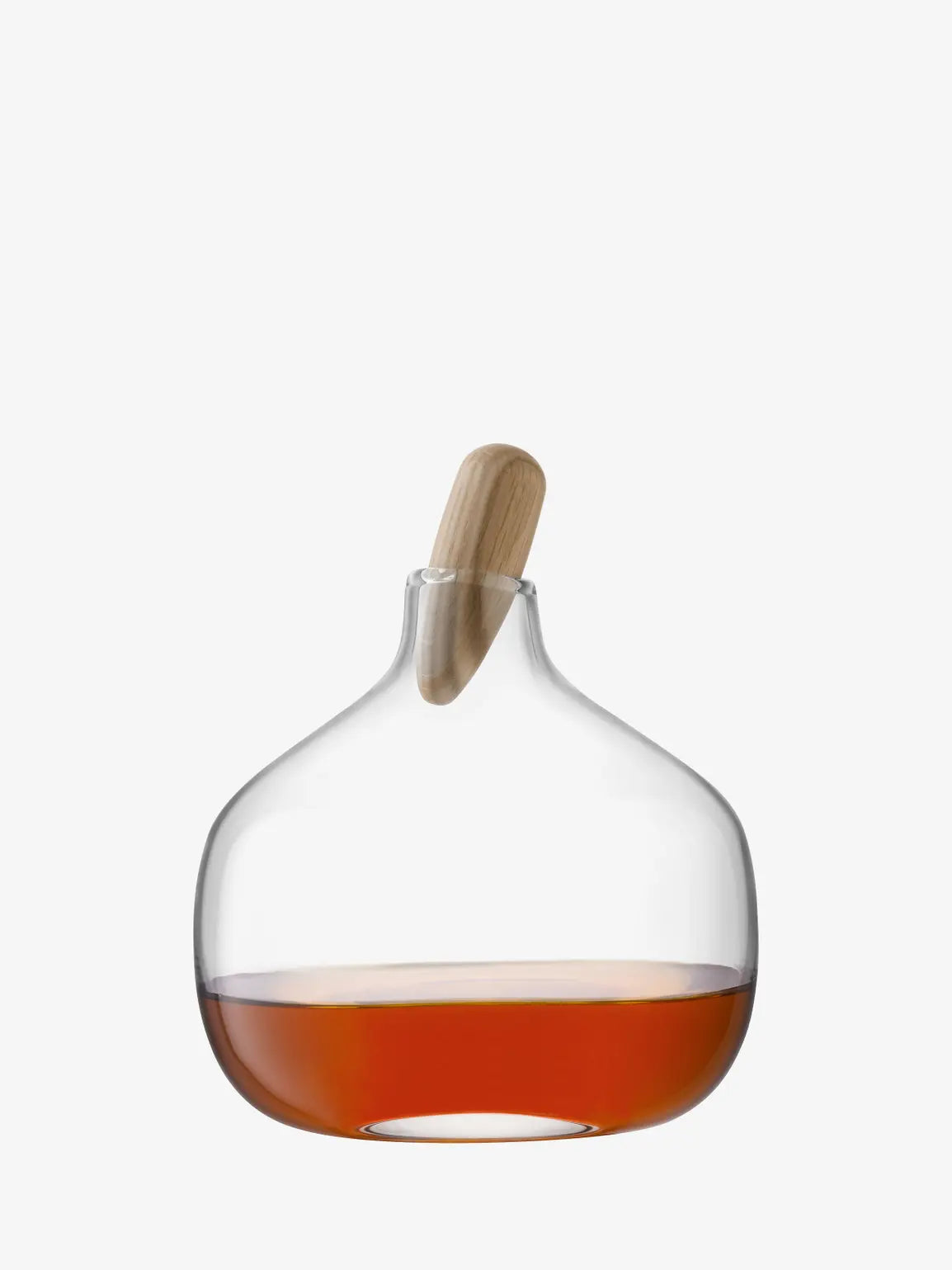 Float Decanter & Oak Stopper 1.3L Clear