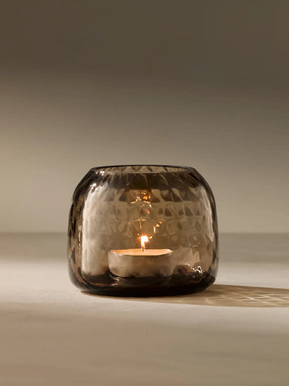 Dapple Tealight Holder - Earth Brown