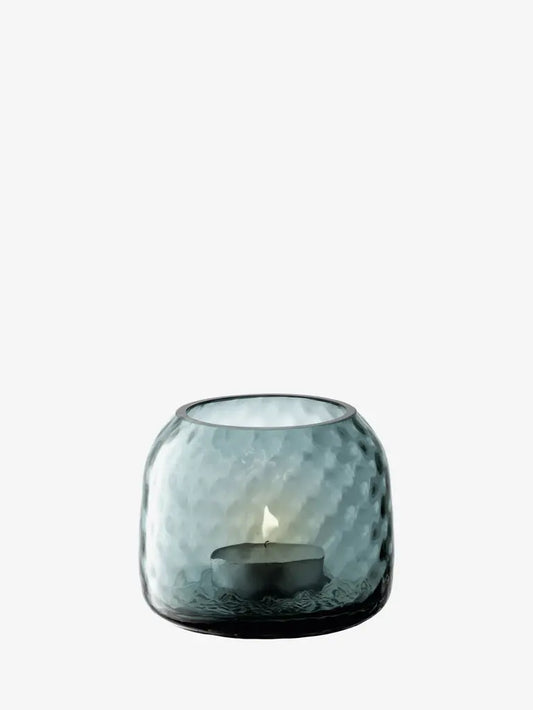 Dapple Tealight Holder/vase Blue