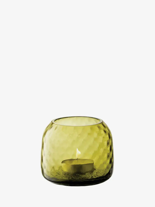 Dapple Tealight Holder/vase Green