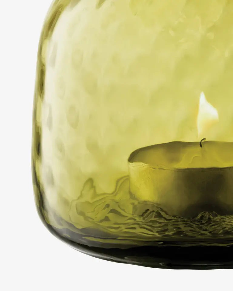 Dapple Tealight Holder - Woodland Green